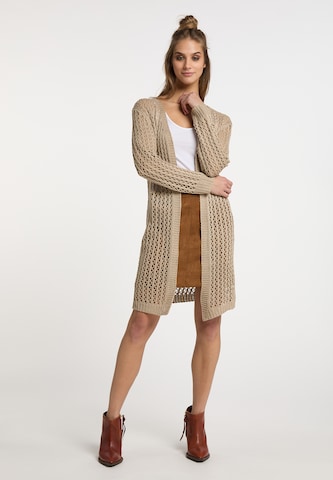 usha FESTIVAL Knit Cardigan in Beige