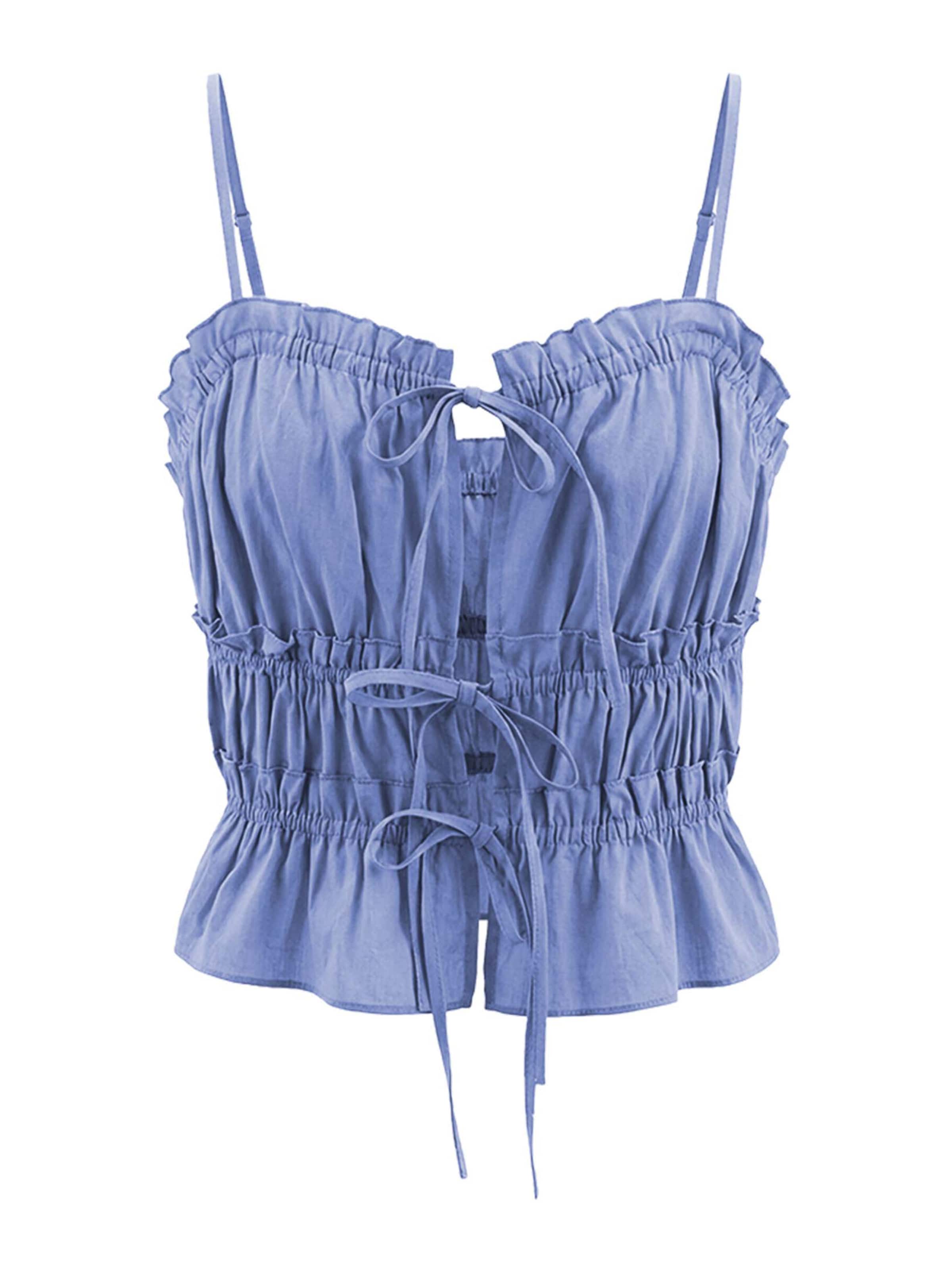 Imily Bela Top 'Camisole' in Blauw: voorkant