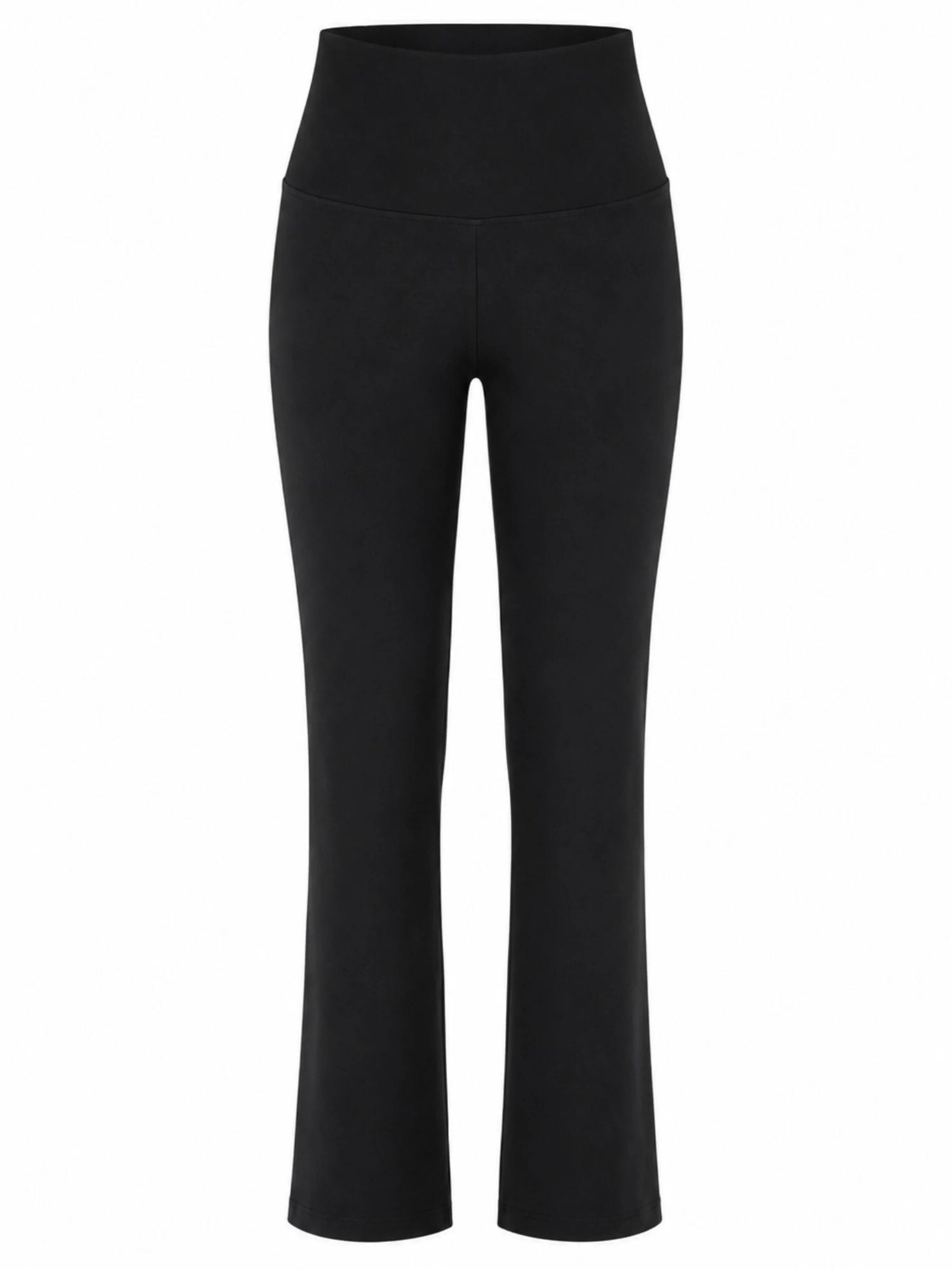 Leela COTTON Pants in Black: front