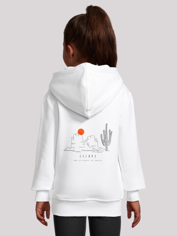 Sweat-shirt 'Escape Discover the World Savannah Minimalistic' F4NT4STIC en blanc