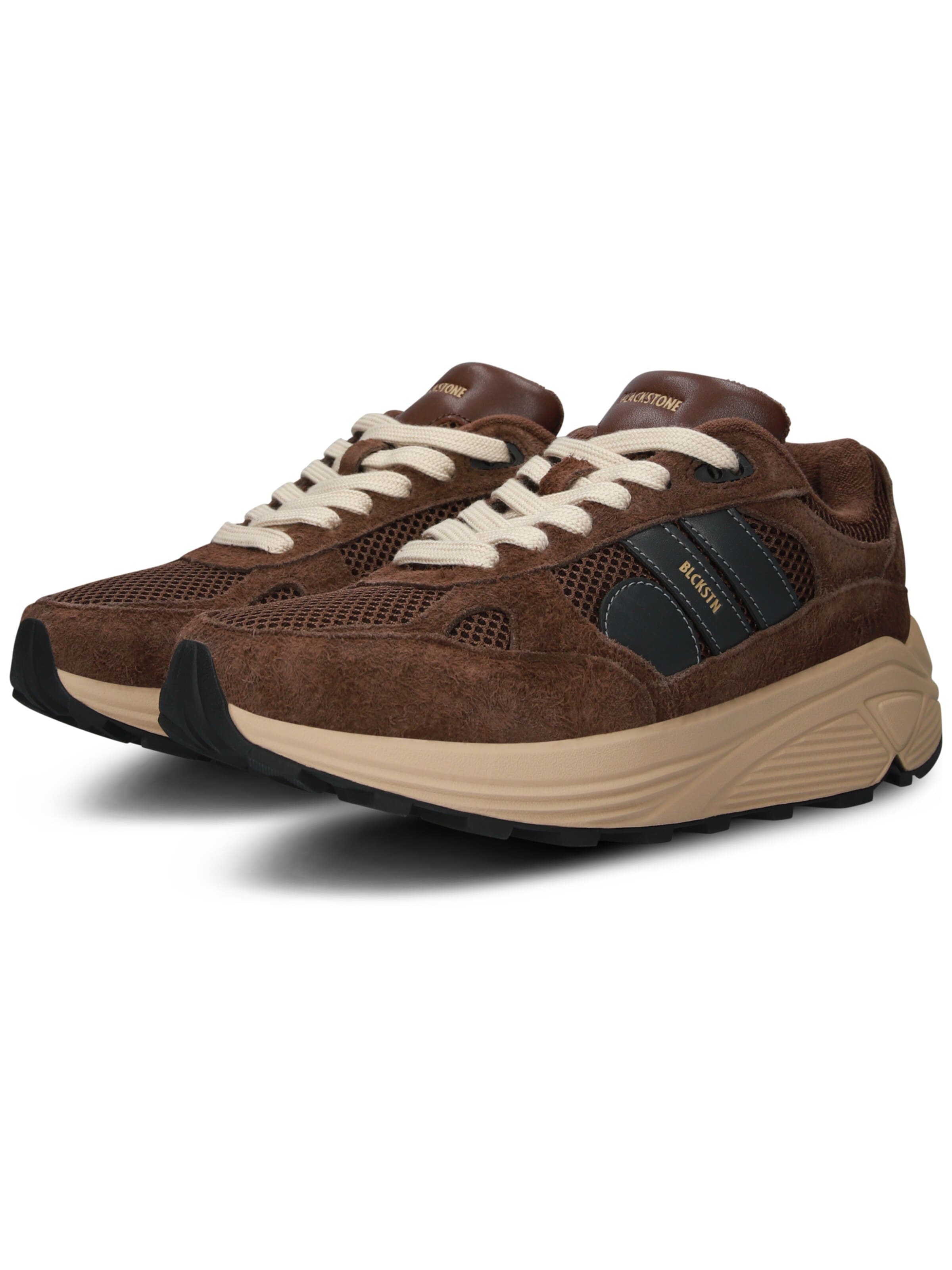 BLACKSTONE Sneakers laag 'V-RILEY' in Bruin