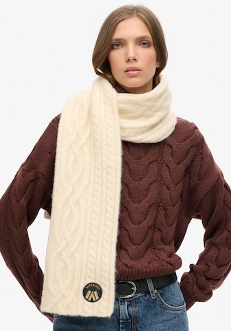 Superdry Scarf in Beige: front