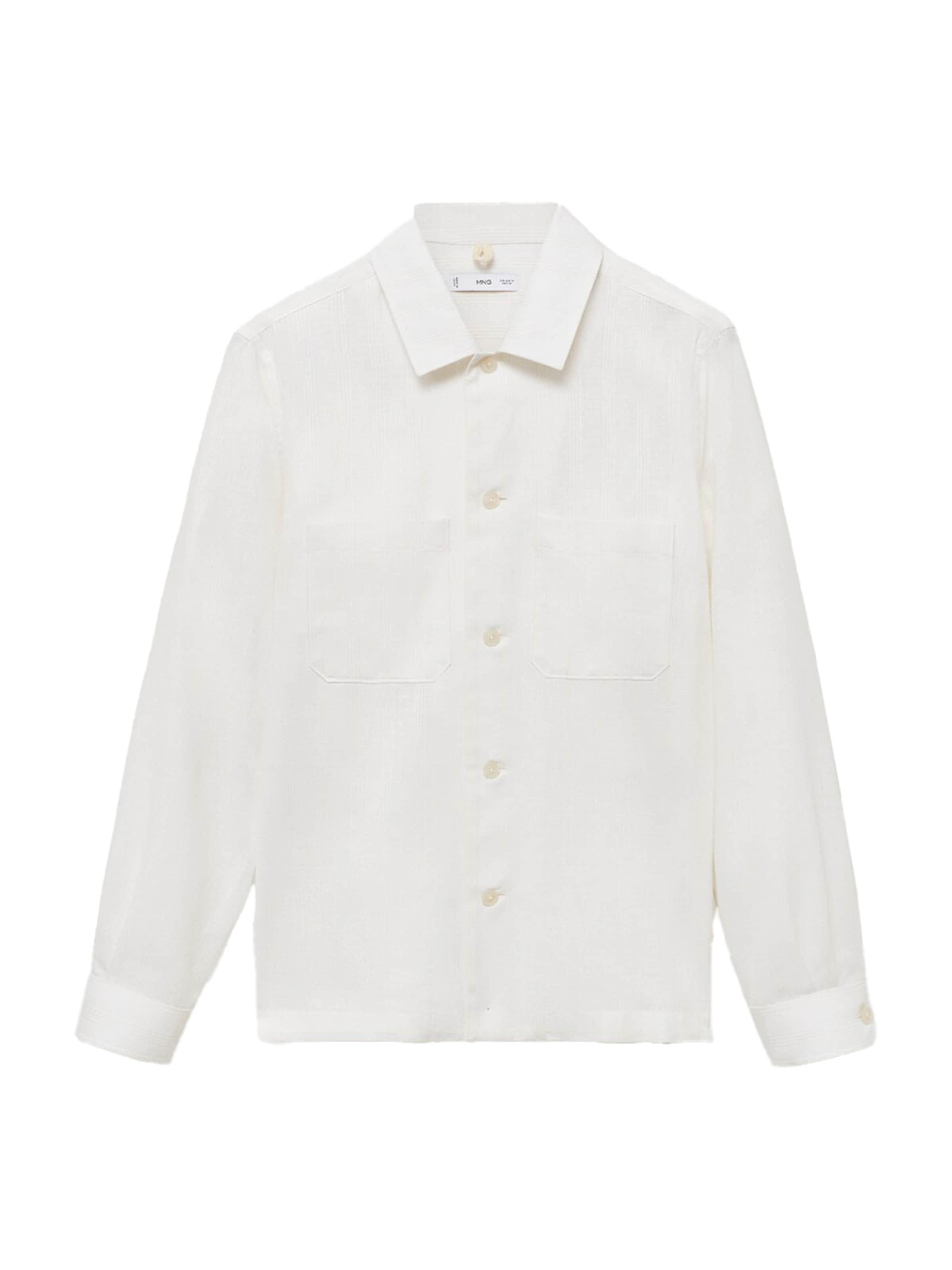 Coupe regular Chemise 'IBIZA' MANGO MAN en blanc : devant