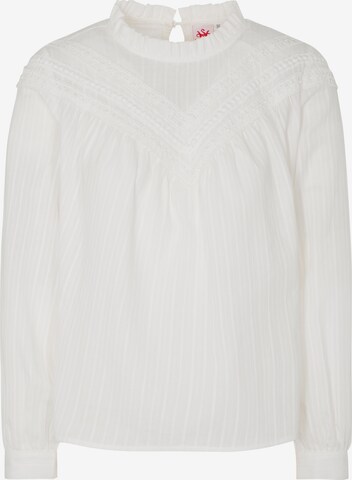 Blouse folklorique 'Waida' SPIETH & WENSKY en blanc : devant