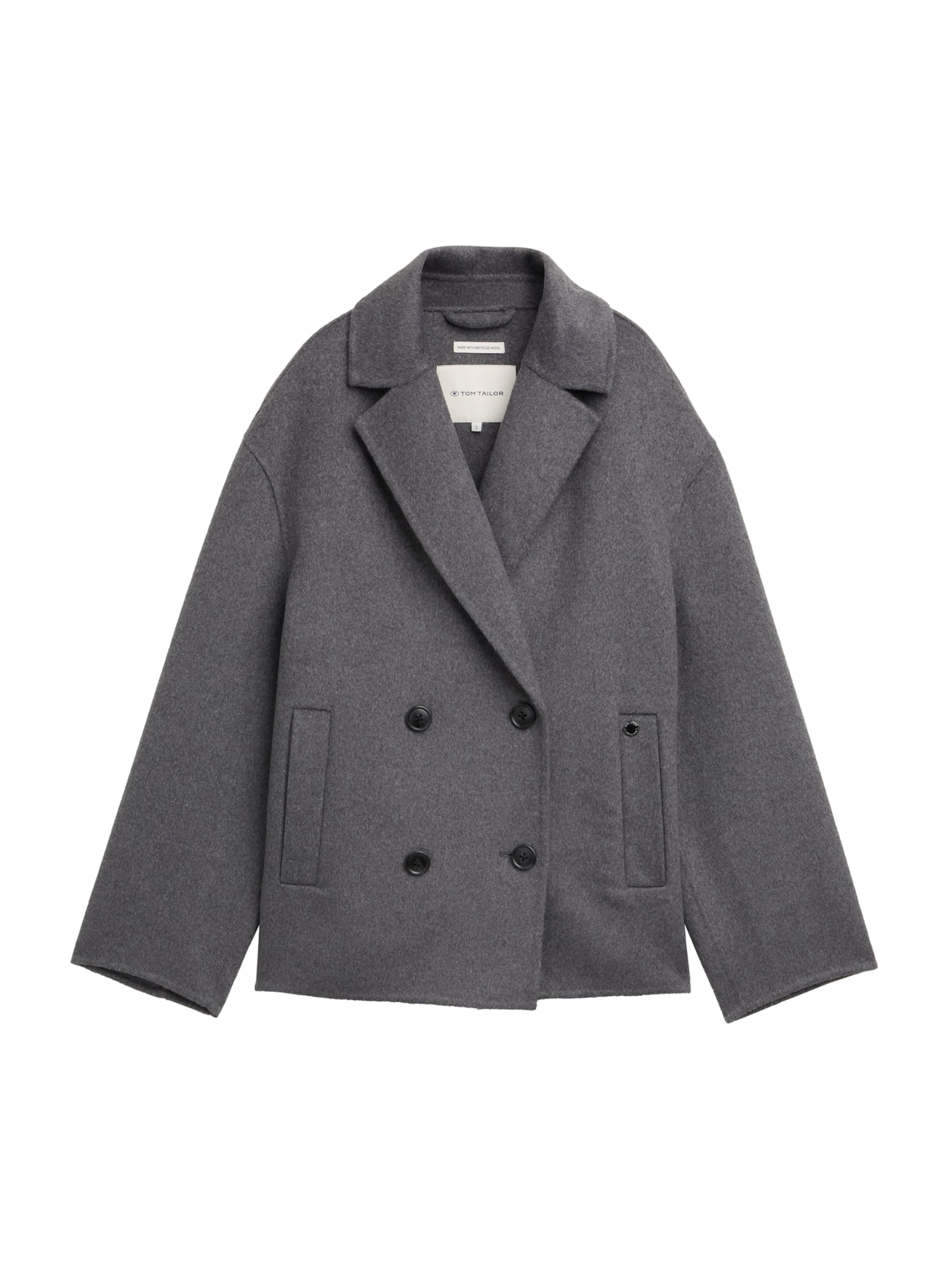 TOM TAILOR Jacke 'Caban' in anthrazit, Produktansicht