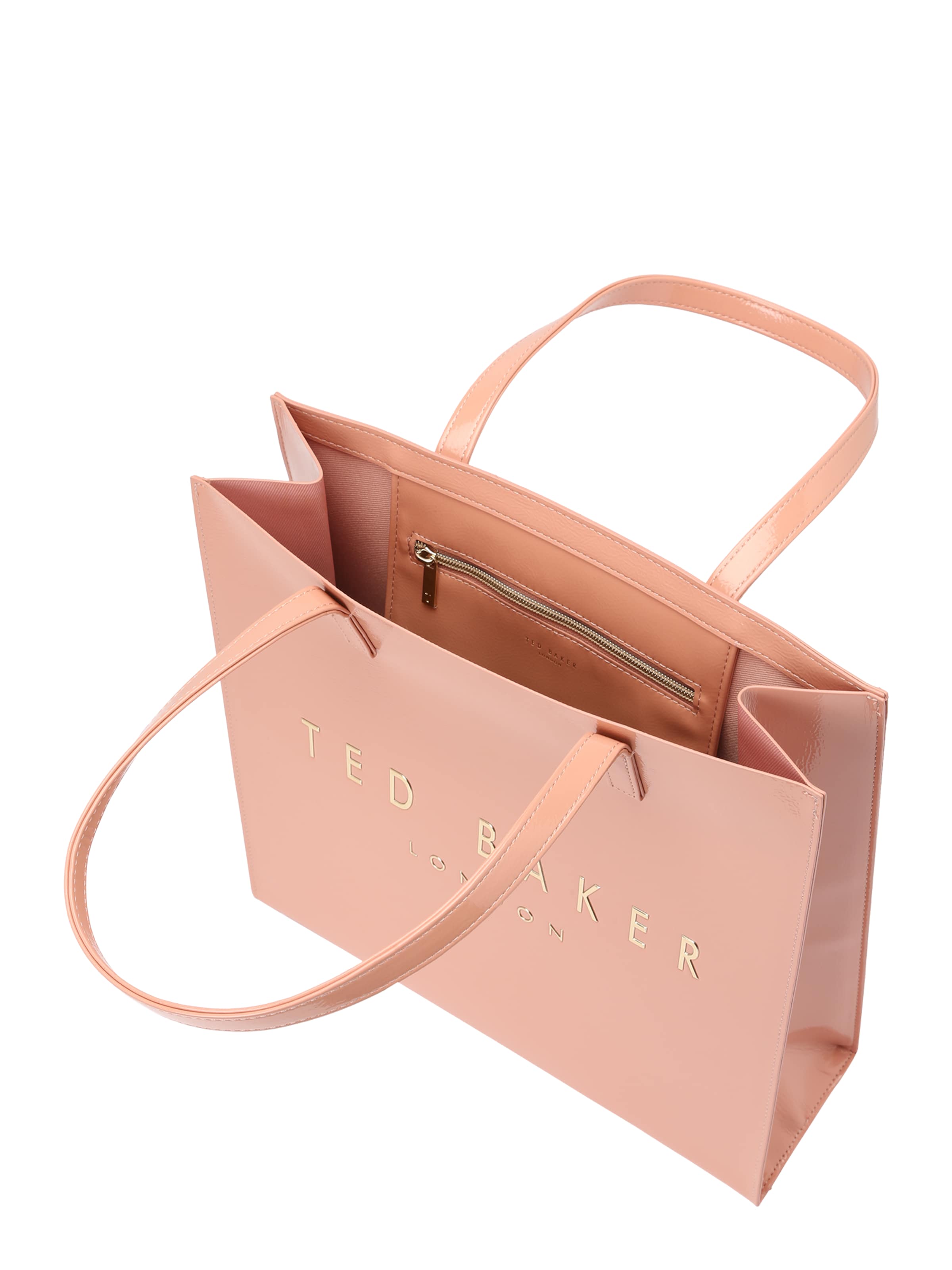 Ted Baker Шоппер 'Crinkon' в Ярко-розовый: сверху