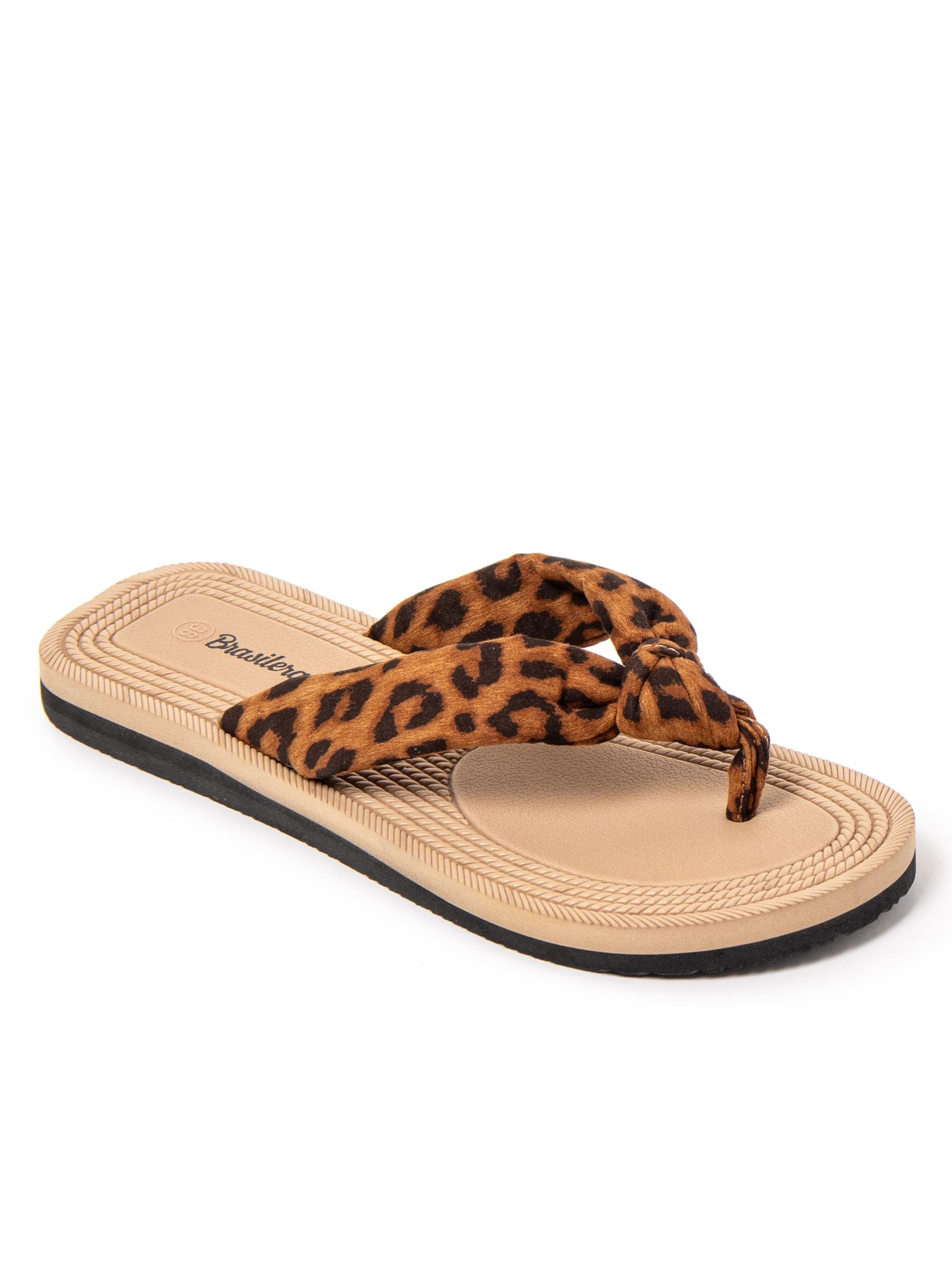 Brasileras Teenslipper 'Savanna' in Bruin