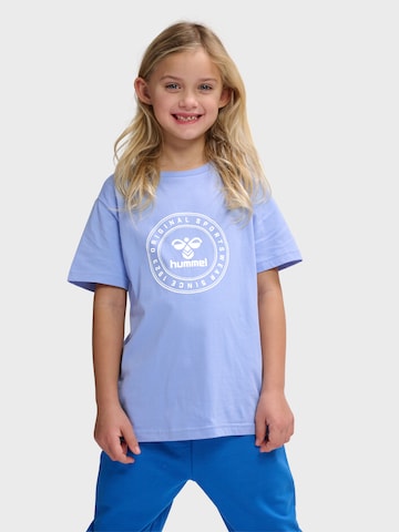 Hummel Функциональная футболка 'Tres' в Синий: спереди
