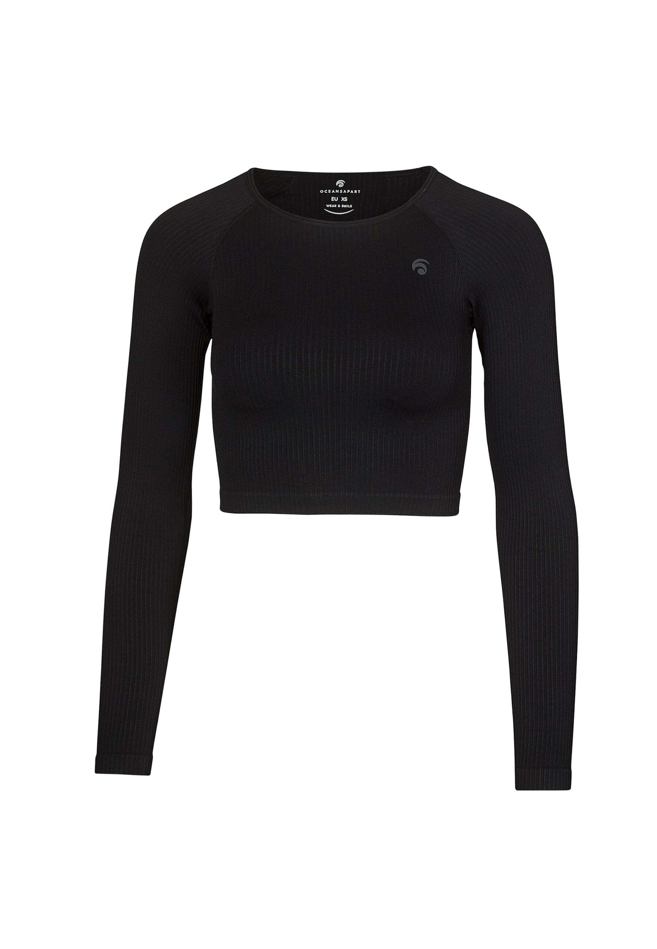 OCEANSAPART Shirt 'Trixy' in Black: front