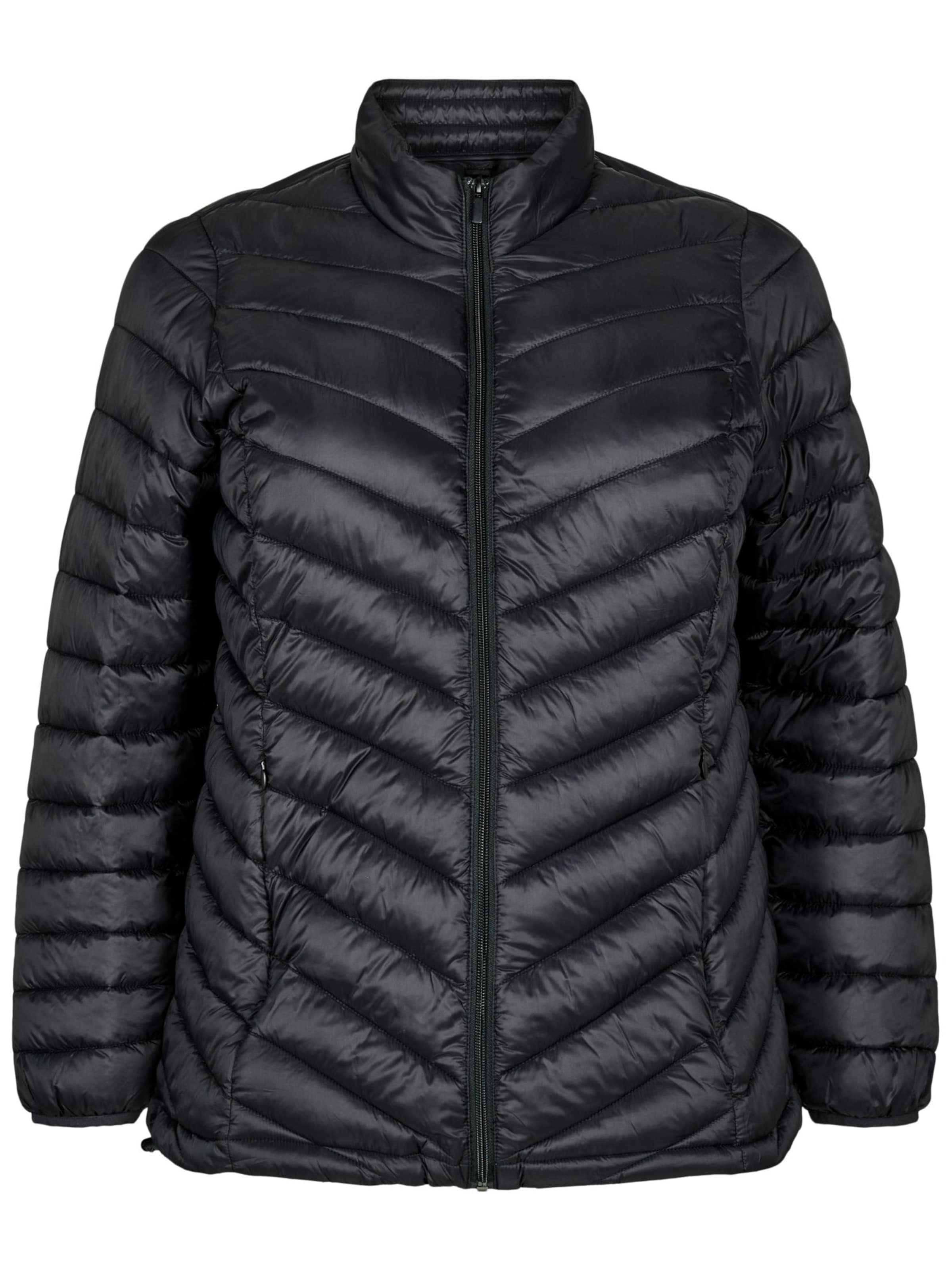 Zizzi Преходно яке 'Casally' в черно: отпред