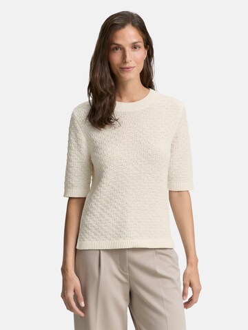 TOM TAILOR Sweater in White: front