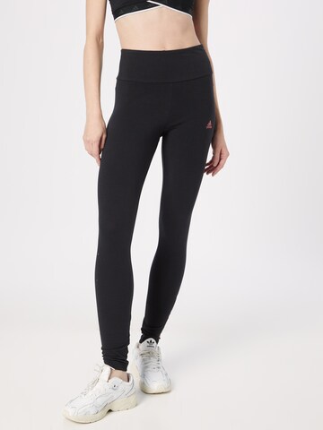 ADIDAS SPORTSWEAR Skinny Sports trousers 'Essentials' in Black: front