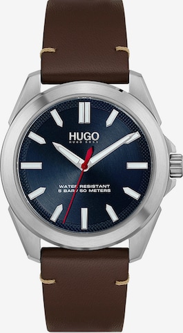 HUGO Red Analog klokke 'Adventure' i brun: forside