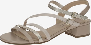 CAPRICE Sandalen met riem in Beige: voorkant