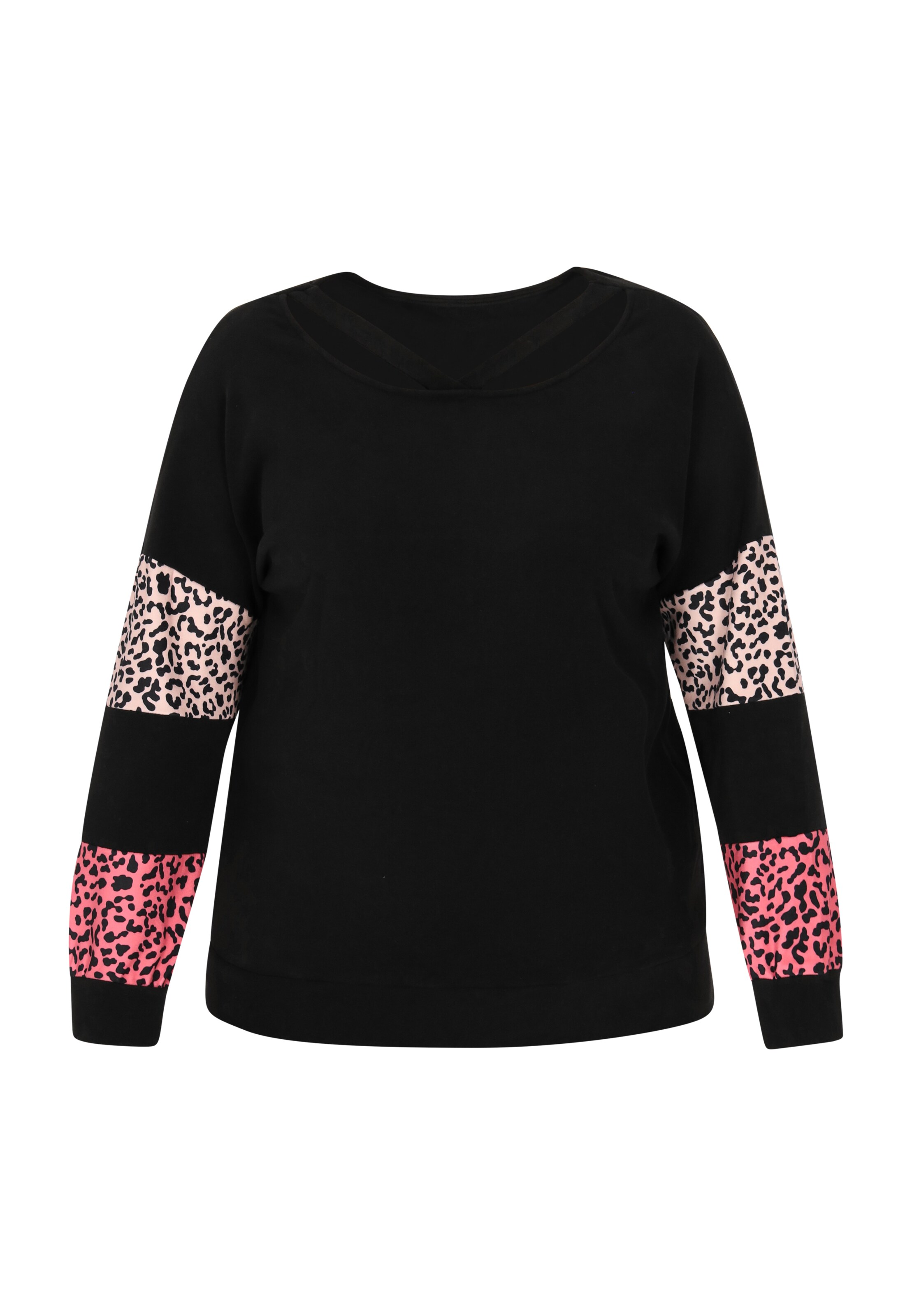 Bluză de molton de la SANIKA pe negru: față