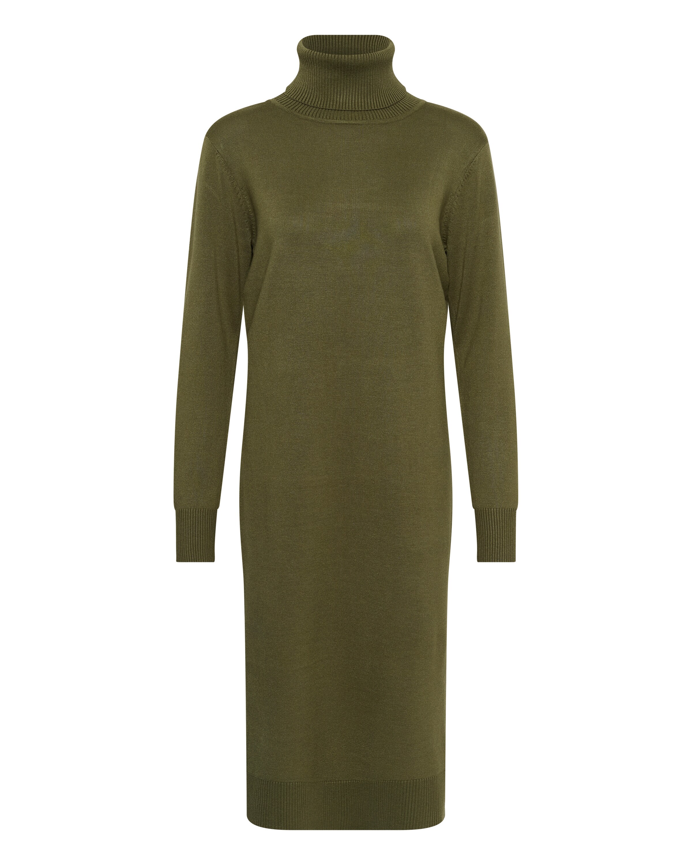 SAINT TROPEZ - Vestido de malha 'Mila' em verde: frente