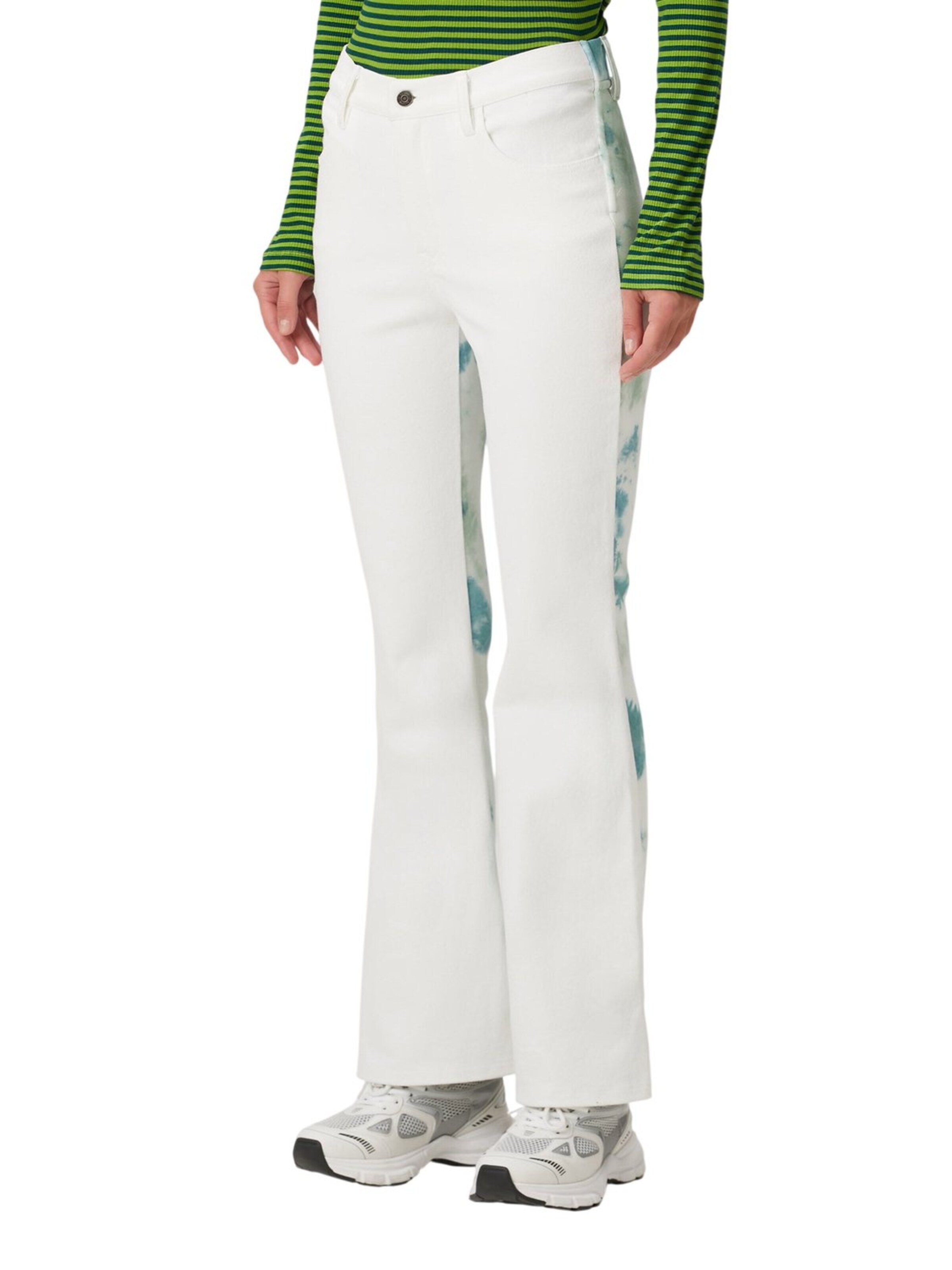 BASSIGUE Flared Pants in White