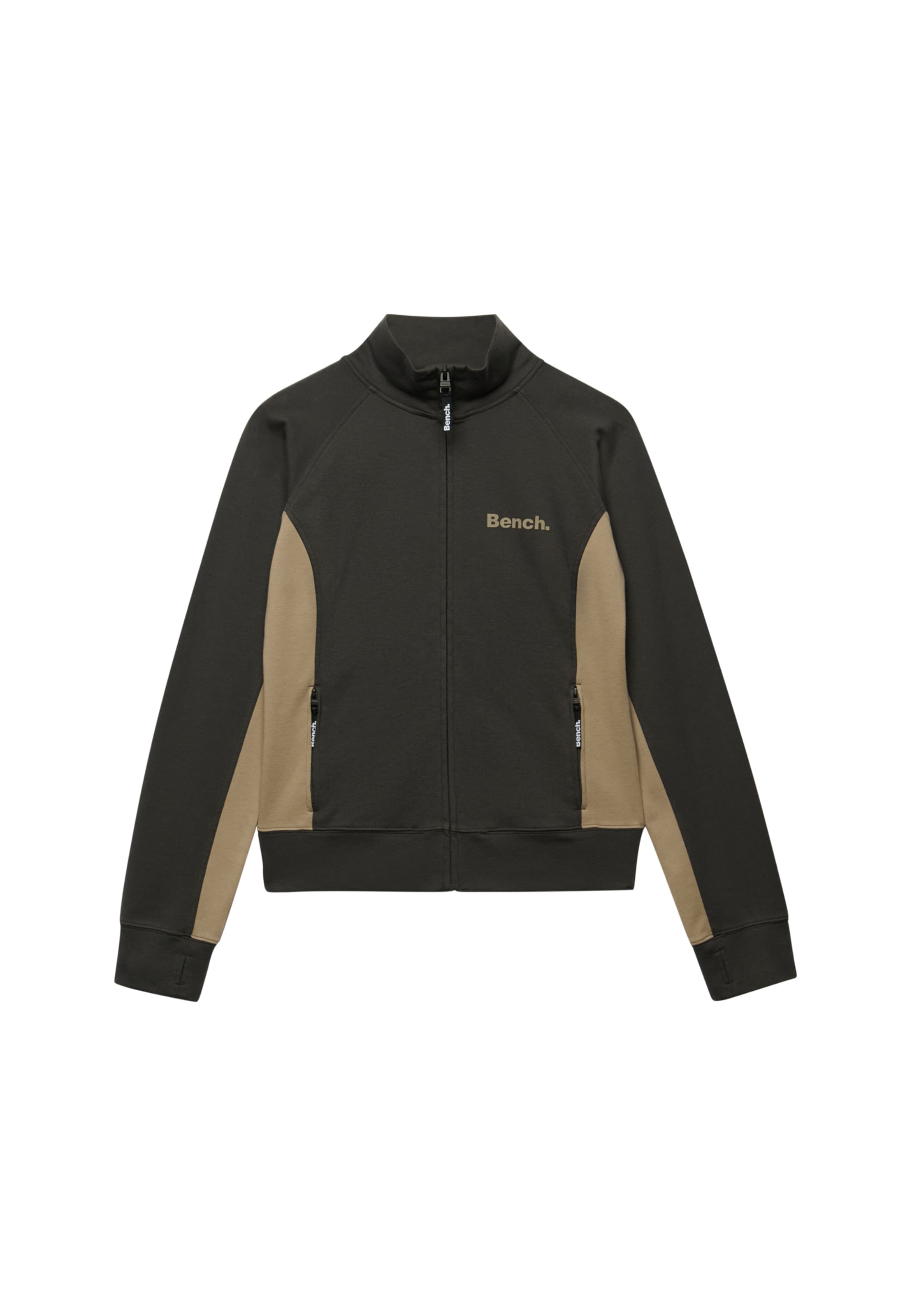 Superdry & Co Sweatvest 'Bench X Superdry & Co' in Grijs: voorkant