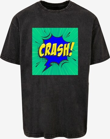 Merchcode Shirt 'Crash Comic' in Grau: predná strana