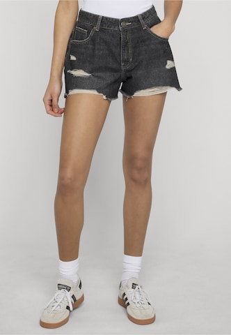 Urban Classics - Loosefit Vaquero en negro: frente