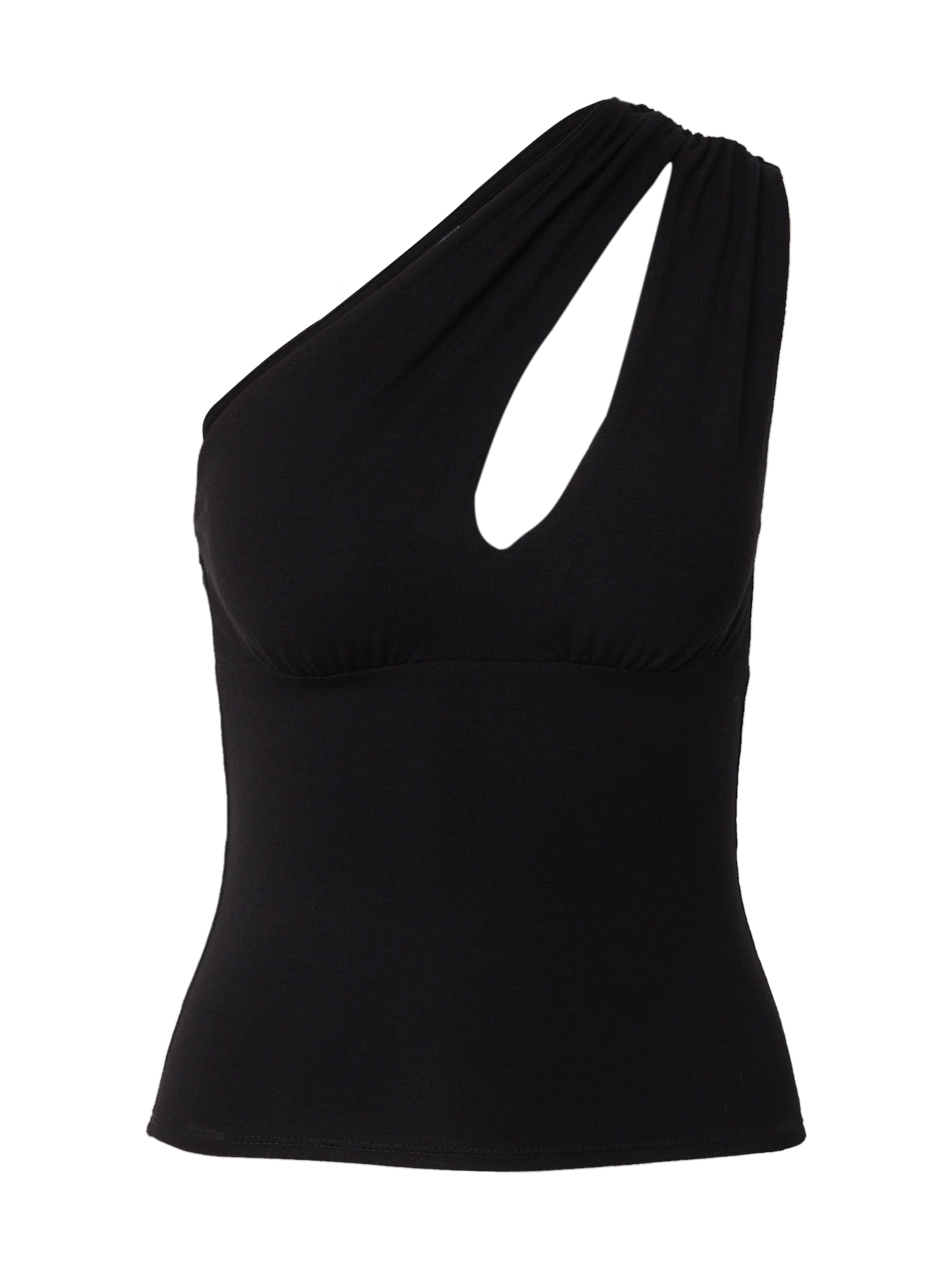 WEEKDAY Top in Black: front