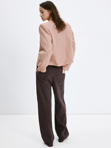 MANGO Loosefit Broek 'CALELLA' in Bruin