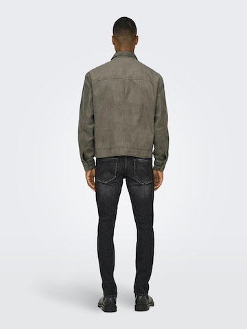 Veste mi-saison 'ONSYUKI' Only & Sons en marron