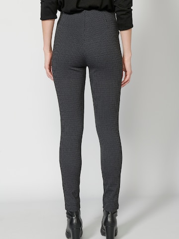 KOROSHI Slimfit Hlače | črna barva