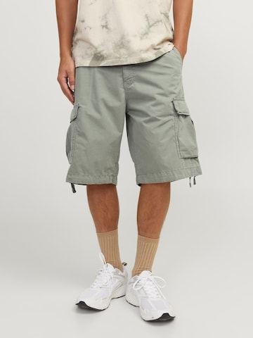 Regular Pantalon cargo JACK & JONES en vert : devant