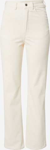 Loosefit Pantalon 'Rowe' WEEKDAY en blanc : devant