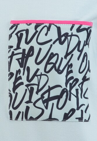 Key Largo T-shirt 'Script' i blå