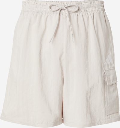 ADIDAS SPORTSWEAR Urheiluhousut 'Essentials' värissä vaaleabeige / valkoinen, Tuotenäkymä