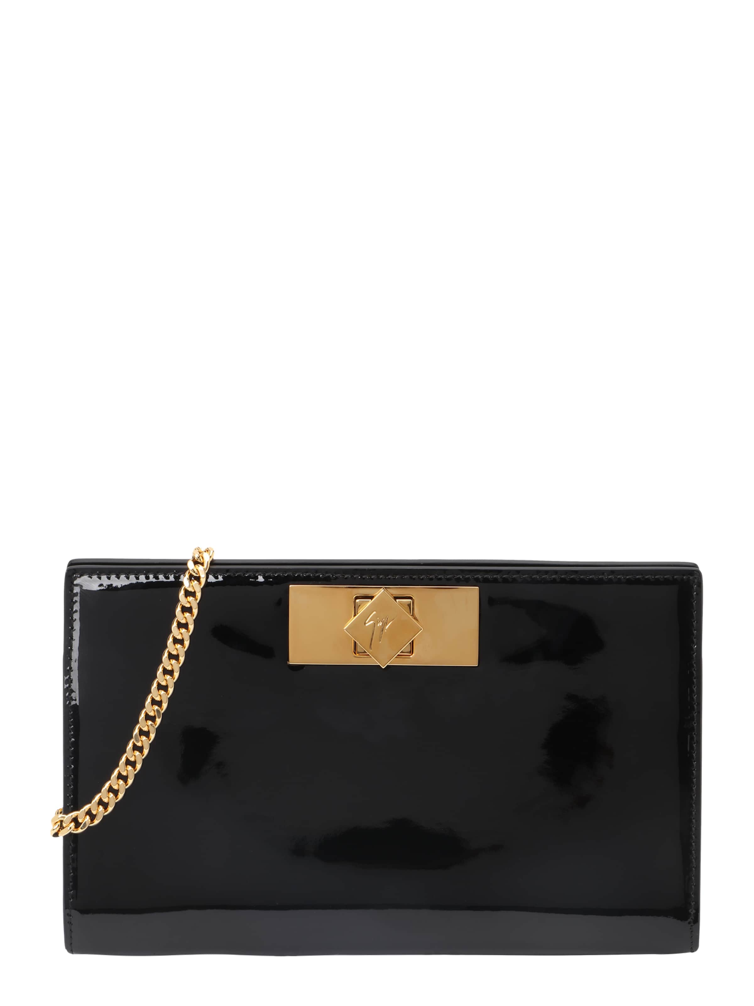 Giuseppe Zanotti Clutch in Schwarz: Vorderseite