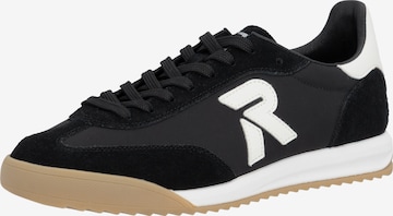 Baskets basses Rieker Sport en noir : devant
