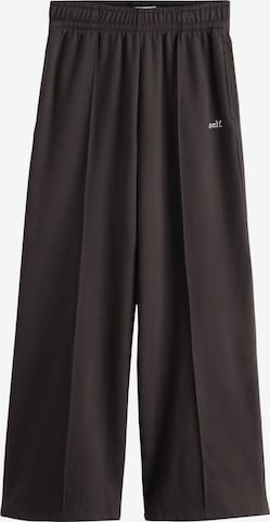 self. Wide Leg Jogginghose in Braun: Vorderseite