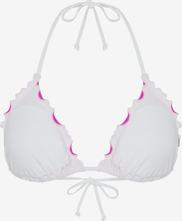 CHIEMSEE Bikini Top in White: front