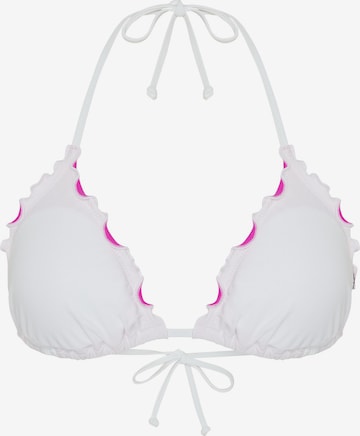 CHIEMSEE Bikini Top in White: front