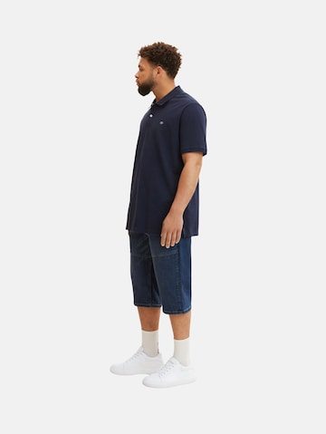 TOM TAILOR Men + Loosefit Shorts in Blau