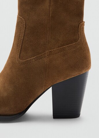 MANGO Booties 'Pacifico' in Brown