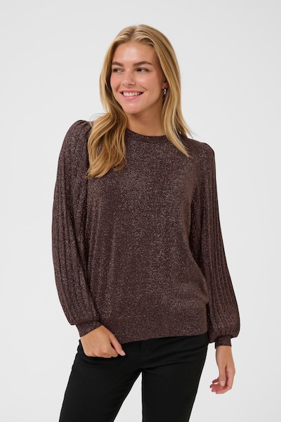 Kaffe Strickpullover in mokka, Produktansicht