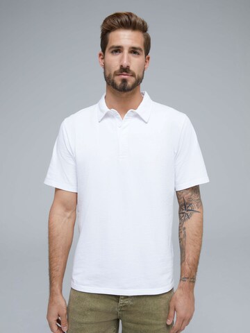 ABOUT YOU x Kevin Trapp Shirt 'Carlo' in Wit: voorkant