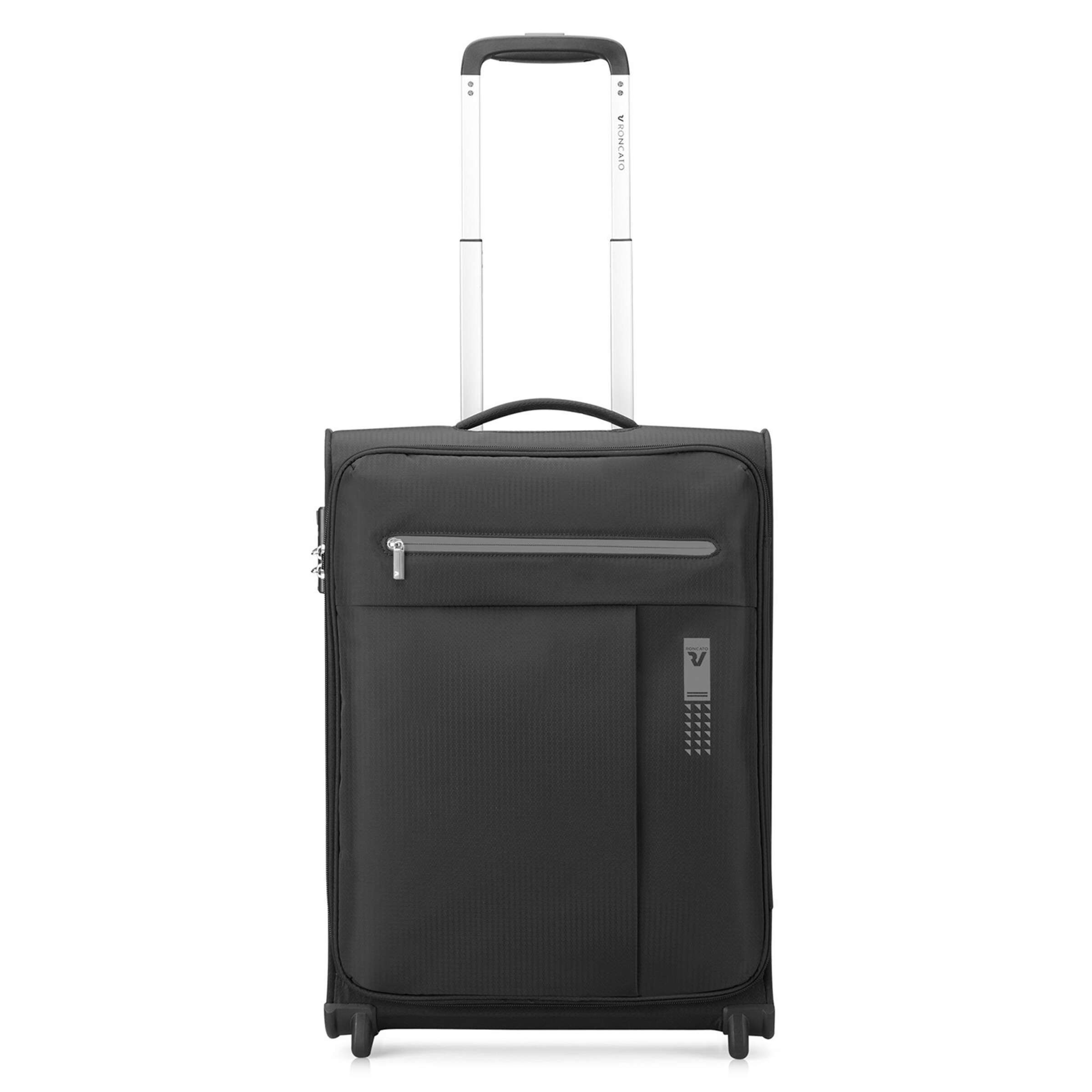 Roncato Trolley 'Lite Neon' in Schwarz: Vorderseite
