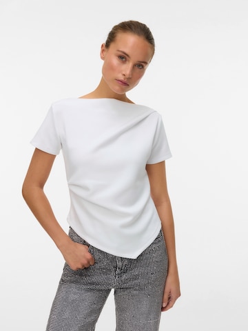 VERO MODA Тениска 'VMMILLE' в бяло: отпред