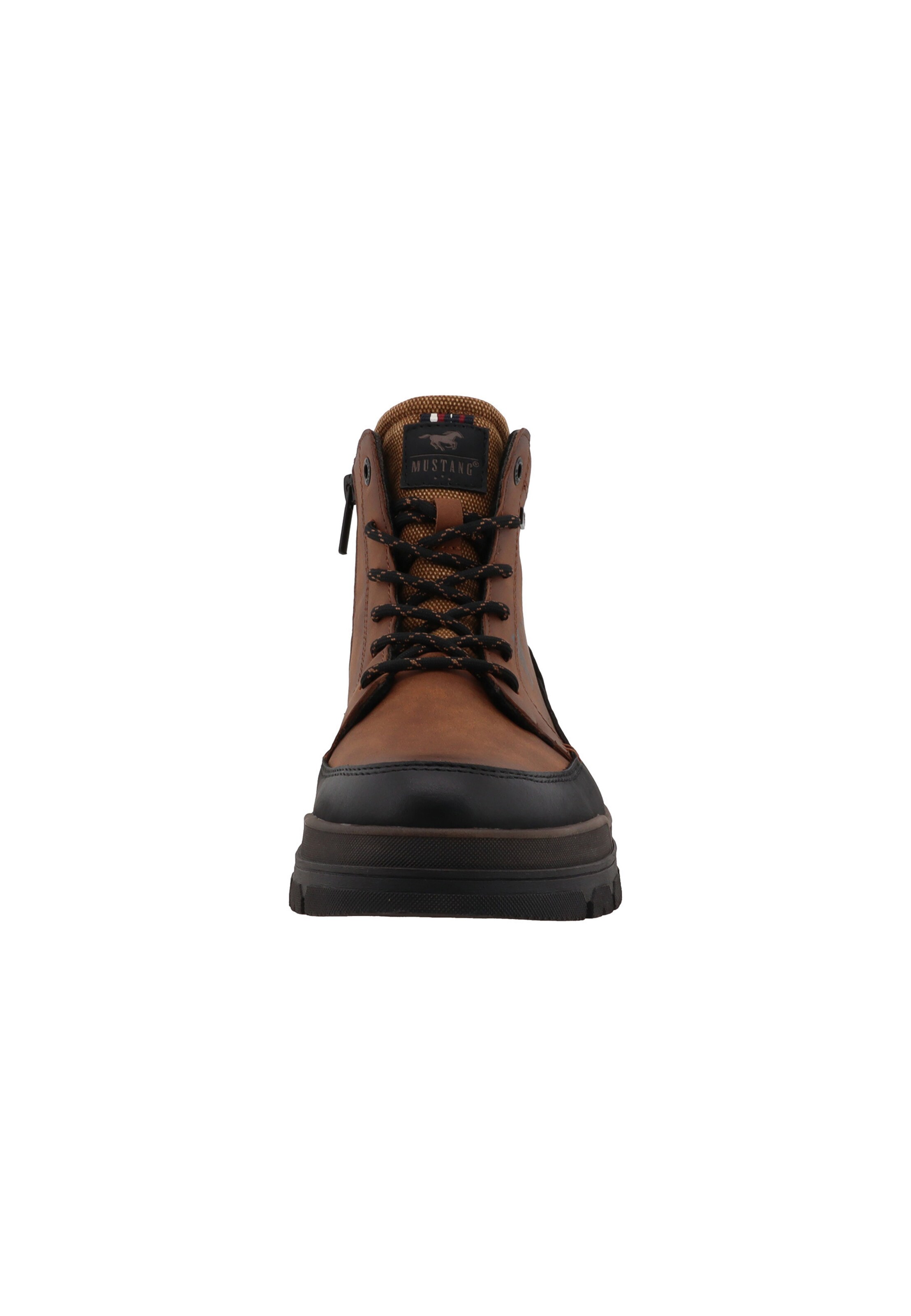 MUSTANG - Botas com atacadores em castanho