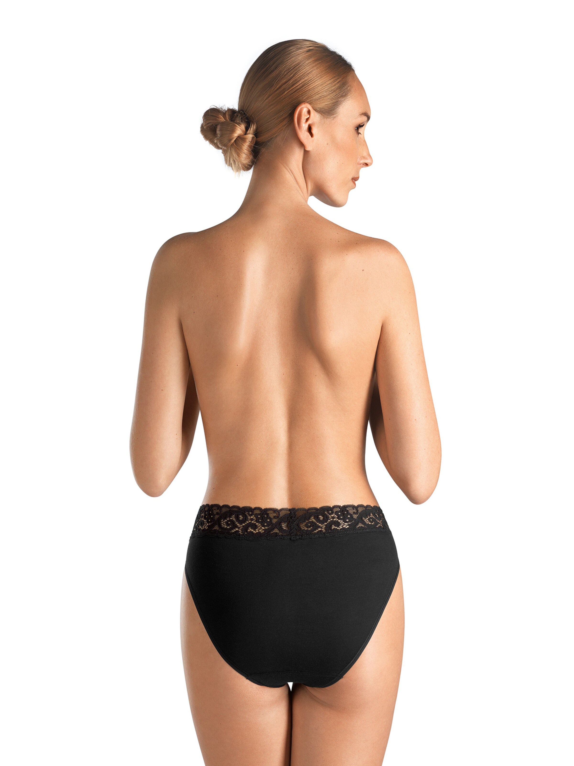 Hanro - Cueca ' Moments ' em preto: frente