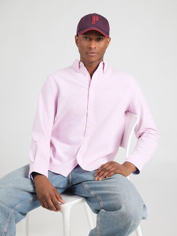 Coupe regular Chemise Superdry & Co en rose : devant