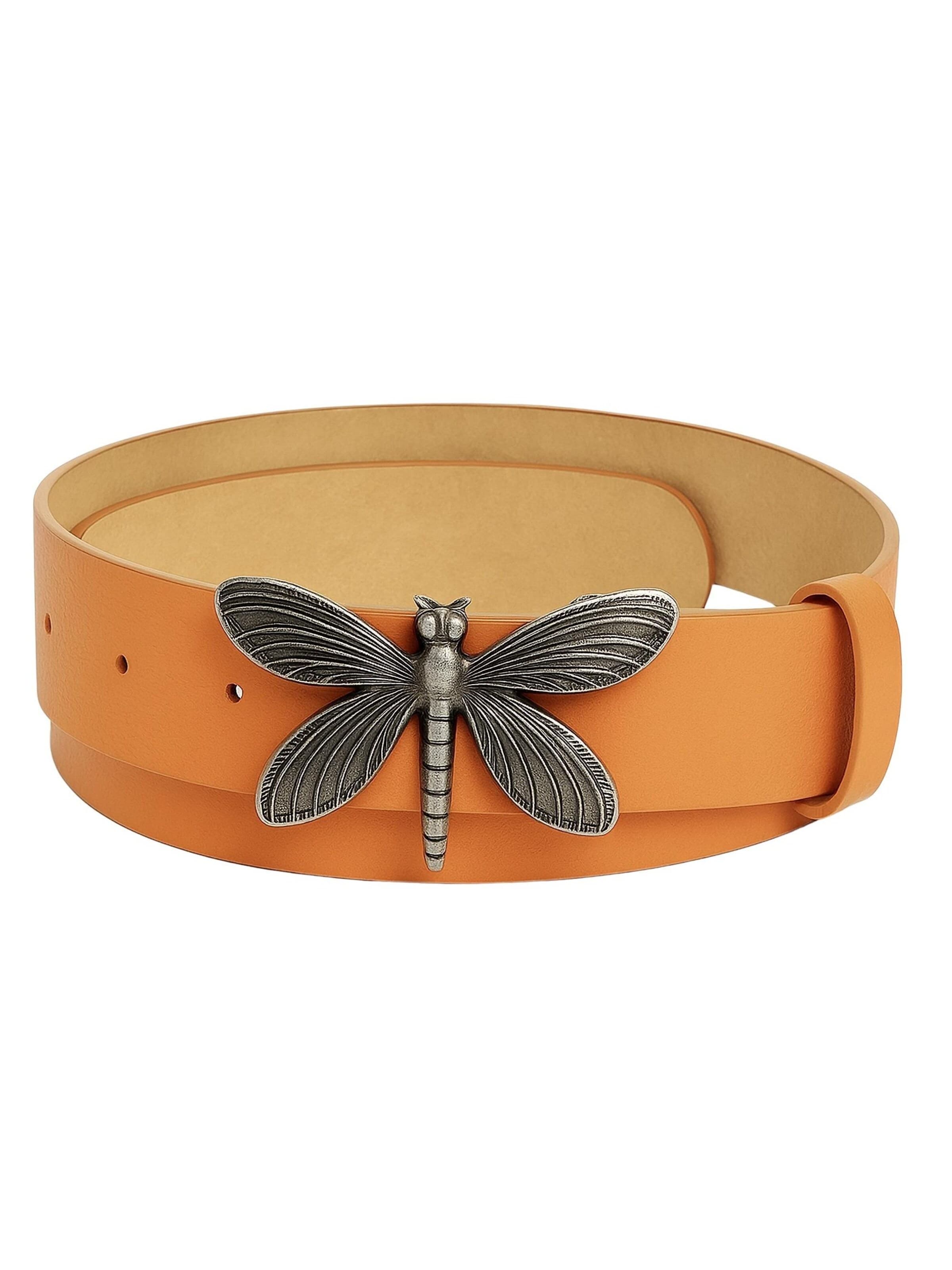 COLLEZIONE ALESSANDRO Belt 'Libelle' in Red: front