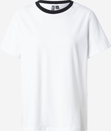 balta PIECES Marškinėliai 'PCRIA': priekis