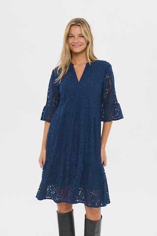 SAINT TROPEZ Kleid 'SZZanna' in Blau: Vorderseite