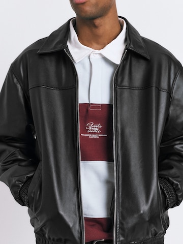 Veste mi-saison Pull&Bear en noir